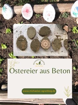 Ostereier aus Beton selber machen